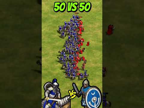 50 Elite Cataphracts vs 50 Legionaries (AoE2) #Shorts #ageofempires #gaming