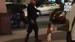 Man kicks poodle when it tries to walk on four legs