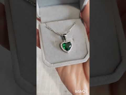 Подарок девушке колье "Розовый топаз в серебре" стиль Pandora кулон в форме сердца с цирконами В бархатной кор - фото 1 - id-p2855700740