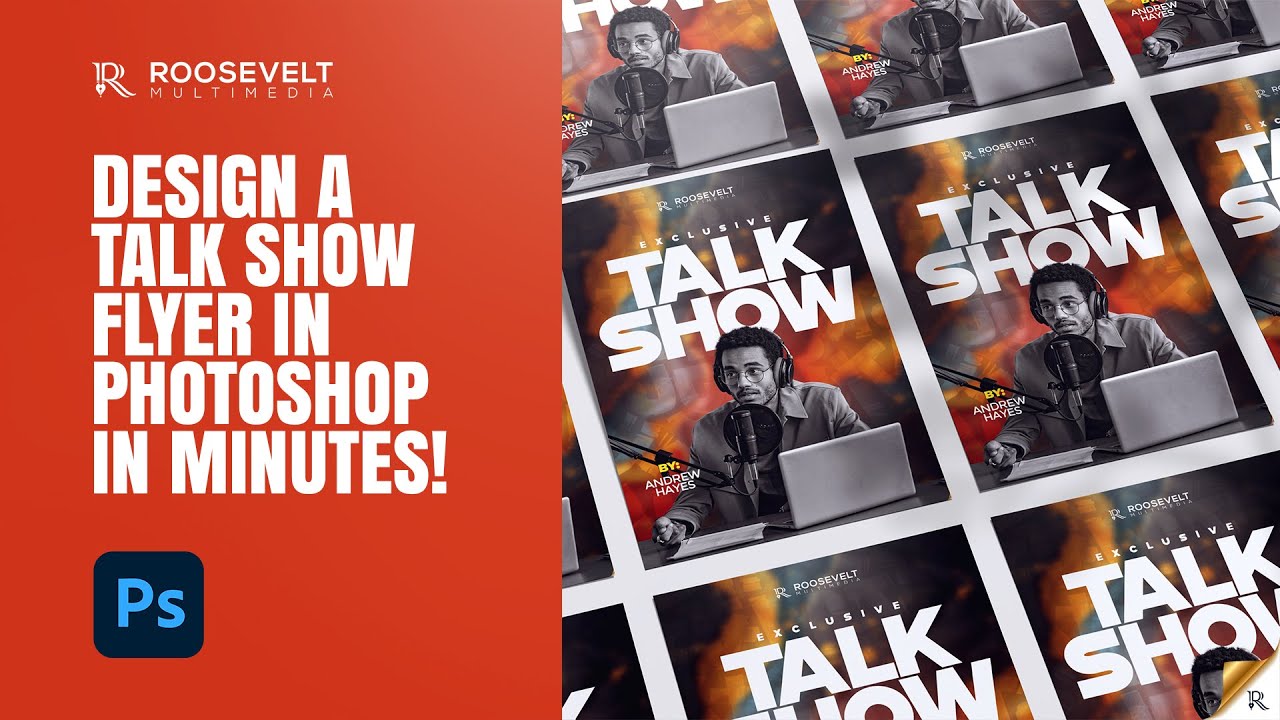 Design a Talk Show Flyer in Photoshop in Minutes!