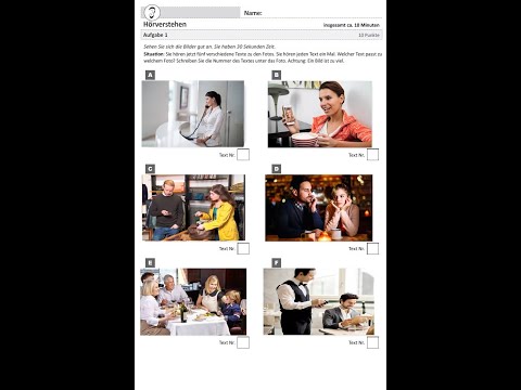 (NEW) ÖSD A1 PART 1 - German listening task / preparation