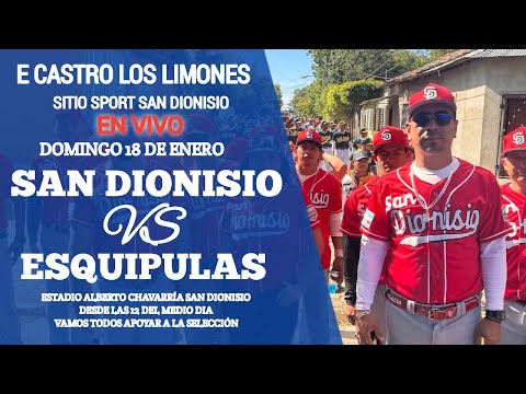 🔴EN VIVO🔴San Dionisio VS Esquipulas Campeonato de Béisbol Mayor A Matagalpa 2/2 (18/01/26)