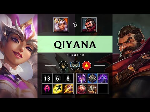 Qiyana Jungle vs Graves: Triple Kill, Legendary - VN Challenger Patch 14.24