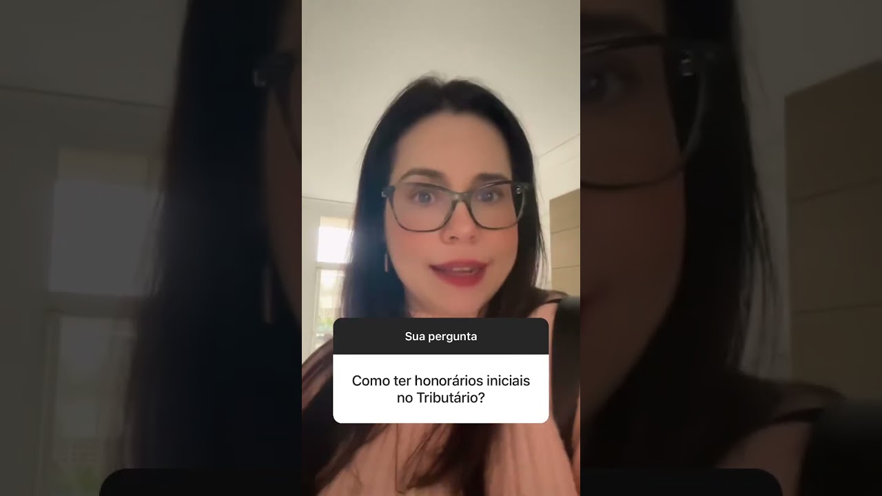 Honorários iniciais no tributário!