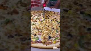 😱☠️ Chennai’s Largest 24” Inch MONSTER 👿 Pizza 🍕😳 | ivlo periya pizza va saptrukeengala? #shorts