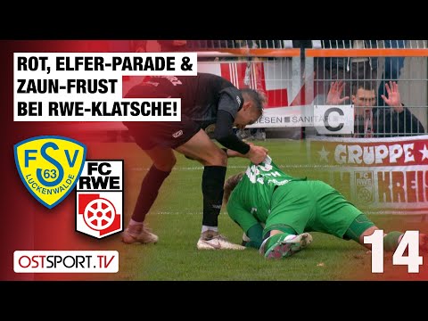 RWE-Klatsche! Rot, Elfer-Killer & Zaun-Frust: Luckenwalde - Rot-Weiß Erfurt | Regionalliga Nordost