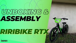 RIRIBIKE RTX6 elektrische loopfiets 24V (16"), geel, lithiumaccu, 250 W motor, schijfrem