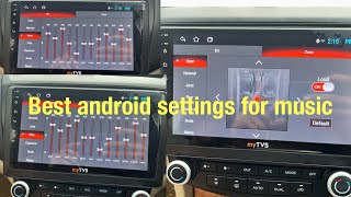 Android stereo sound setting for more bass more mid and more treble