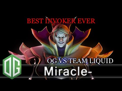 Dota 2 - Miracle- 9K MMR Plays invoker , Best Invoker Player Ever OG VS Team Liquid