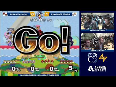 BoBC2 | DMW & Ka-Master (Red) vs. Ryan Ford & ChuDat (Blue) | SSBM Losers Quarters
