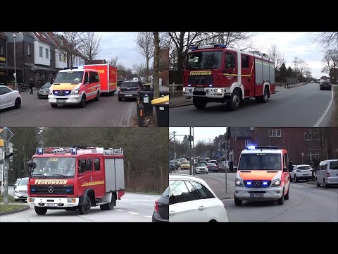 Brennt Sauna im Fitnessstudio | Einsatzfahrten zum Großeinsatz in Bargteheide