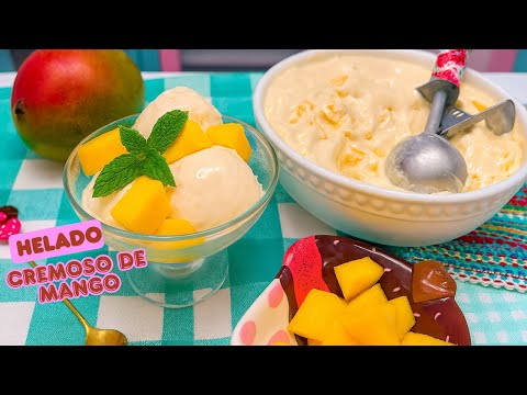 Helado Cremoso de Mango 🥭/ La Receta Más Refrescante del Verano!”. 