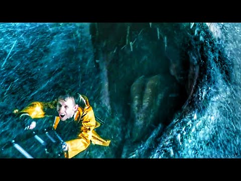 Helicopter Scene - Mosasaurus Attack Full Scene - Jurassic World Fallen Kingdom (2018) Movie Clip HD