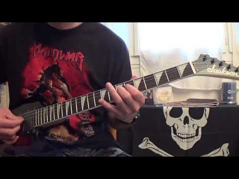 Riffs from the album "Dance with the devil" -  Burning witches (Guitar cover)