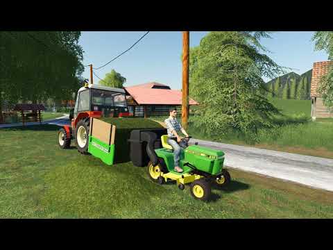 UTH19 - MOWING LAWN and Feeding cows in South-east Slovenia