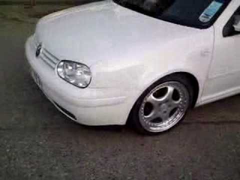 vw golf mk4 fitted with coilovers and split rims at styledynamics 0208 561 0001