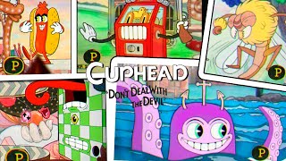 Cuphead - All Run 'n Gun Levels (P-Ranks - Pacifist Achievement)