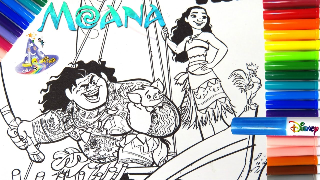 Marcador O Rotulador Magico De Moana Y Maui Vaiana Y Maui En Espanol De Magic Ink Youtuberandom