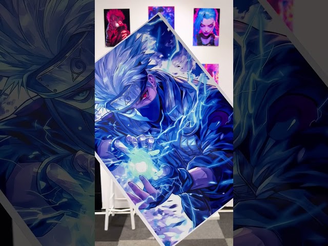 Vídeo relacionado con ZPPLD Naruto Kakashi Scroll - Póster de tela de anime, tamaño grande, 70 x 30 cm, decoración de pared