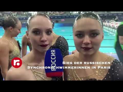 Sieg der russischen Synchronschwimmerinnen in Paris