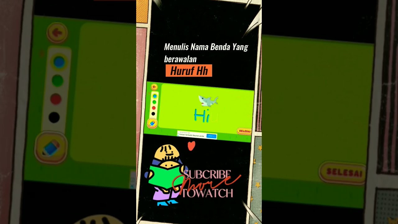 Menulis Nama Benda berawalan huruf H #menulis #menuliskreatif #anaktk #gurupaud #viralvideo #gurutk