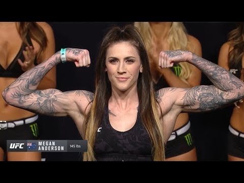 Megan Anderson vs. Norma Dumont - Weigh-in Face-Off - (UFC Fight Night: Benavidez vs. Figueiredo)