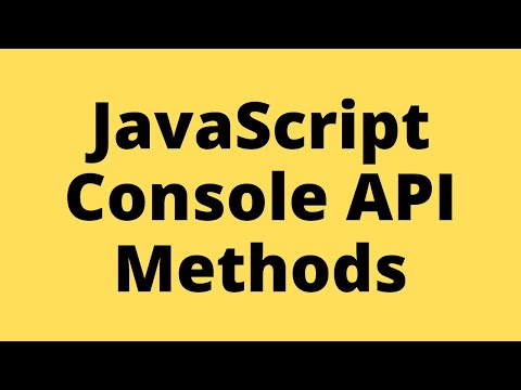 Javascript Console Api Methods You Must Know