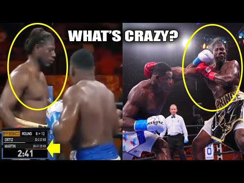 What crazy thing happened in the match between Luis Ortiz vs Charles Martin.