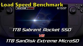 Steam Deck: 1TB Sabrent Rocket SSD vs 1TB SanDisk Extreme MicroSD (feat. Ratchet and Clank)