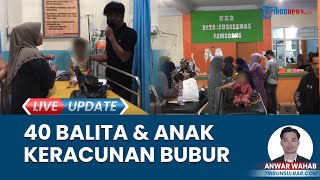 Kondisi 40 Balita dan Anak-anak Keracunan Bubur, Dirawat di Puskesmas Lambang Majene Sulbar