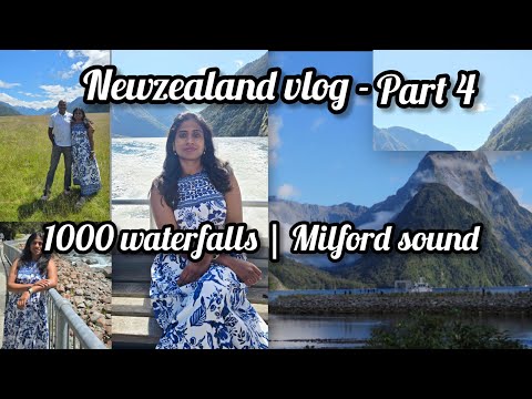 Newzealand Malayalam vlog-part 4|1000 waterfalls|Milford sound|drive from Queenstown to MilfordSound