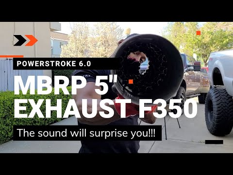 6.0 Powerstroke Sound : F350 MBRP Cat Back Exhaust Install