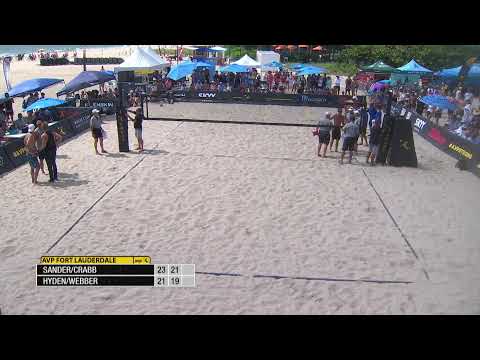 Fort Lauderdale 2022 | Sander/Crabb vs. Hyden/Webber | Court 1 | Pro Series