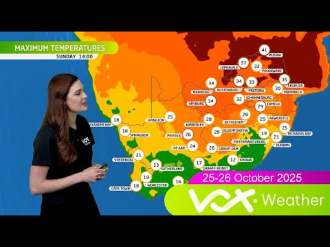 25-26 October 2025 | Vox Weather WEEKEND Forecast