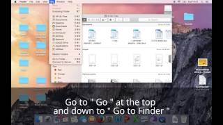 How to open the library folder on mac - OS X Yosemite