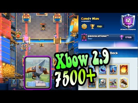 Xbow 2.9 Clash Royale 7500+ How to WIN Meta DECKs