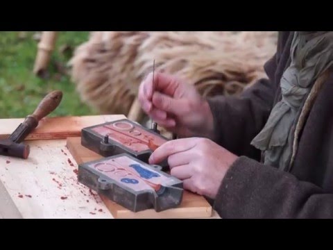 Bronzeguss mit Nors Farandi auf dem keltischen Handwerkermarkt in Oberaudorf 2015