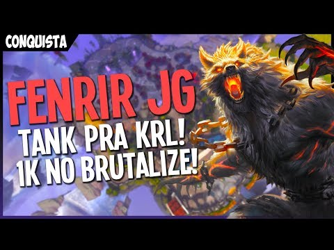 FENRIR TANK! 1K NO BRUTALIZE! | FENRIR JUNGLER (Ranked Conquista Smite Brasil) ft. zCyan