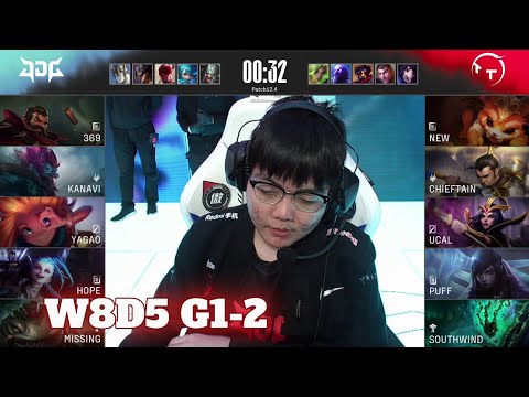 JDG vs TT - Game 2 | Week 8 Day 5 LPL Spring 2022 | JD Gaming vs TT G2
