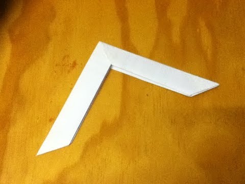 How to Make a Paper Boomerang - an Origami Boomerang - Step by Step Instructions - Tutorial