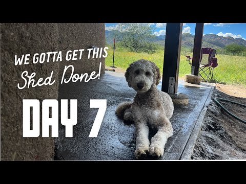 Get This Shed Done - Day 7 - Pouring our Concrete Pad