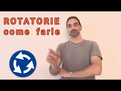 COME FARE LE ROTONDE o ROTATORIE - esame patente