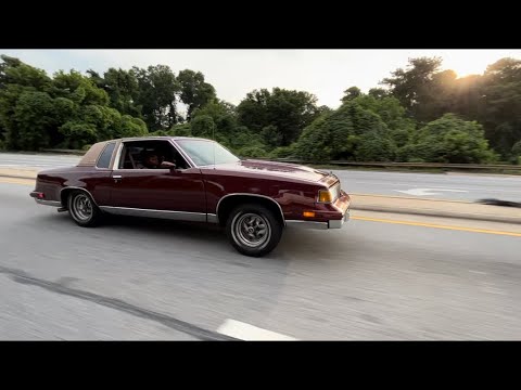 84 Cutlass “LADY” got a nasty small block sounding real good !