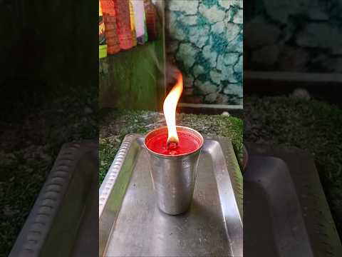 Home made glass candle #shorts #candle