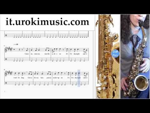 Corso di Sassofono Contralto Sia - Cheap Thrills Tablature Tab Parte#2 um-i276