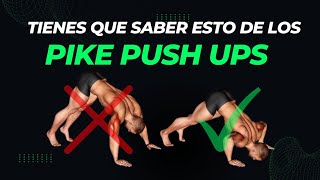 ¿Cómo hacer correctamente los PIKE PUSH UPS? / 3 errores MÁS COMUNES  + Progresiones