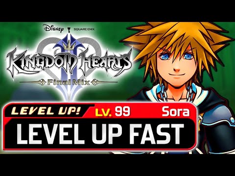 Kingdom Hearts 2 - How to Level Up FAST - Achieve Level 99!