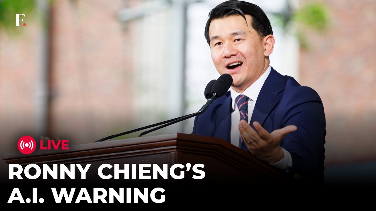 LIVE: 'Destroy AI': Ronny Chieng’s Explosive Harvard Speech on Humans vs Machines