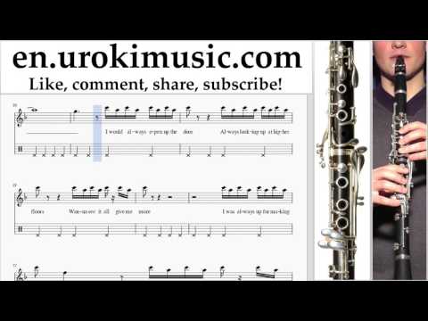 Clarinet lessons Imagine Dragons - Rise Up Sheet Music Tutorial Part#2 um-i352