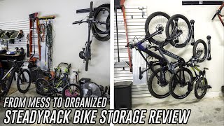 STEADYRACK REVIEW AND INSTALL - The BEST Vertical Vertical Bike Storage for your Garage?